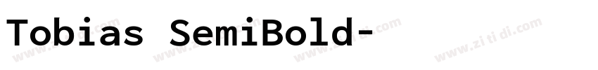 Tobias SemiBold字体转换